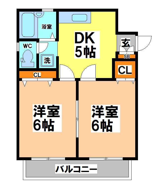 三鷹市井口４丁目のアパートの間取り