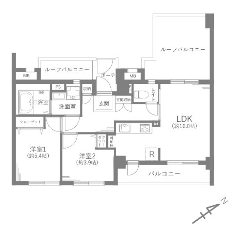 【間取り】 | キャニオングランデ桜上水