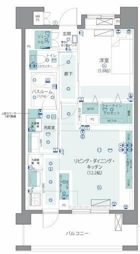 【間取り】 | グローベル　ザ・ガーデン新宿西落合　リノベ