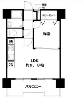 マリンシティ・ダイヤモンドパレスの間取り|間取りです。