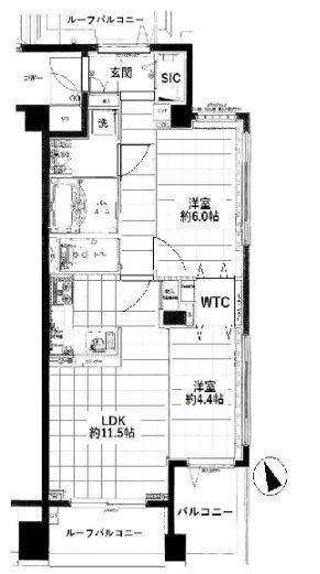 グランベル日暮里アスリアの間取り