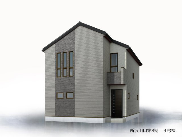 所沢市山口・全12区画　建築条件付土地　9号地の外観パース|【全12区画・9号地】
外観パース