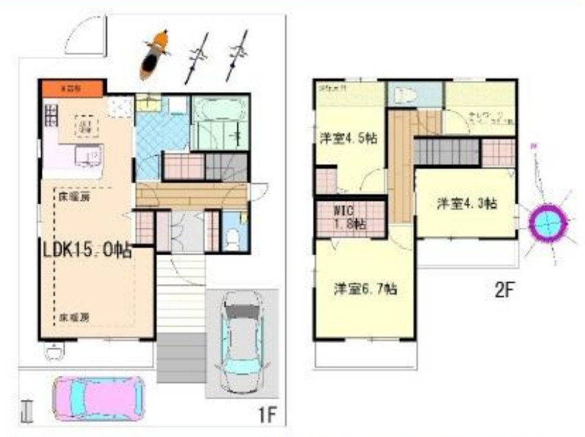 白糸台4丁目戸建の間取り