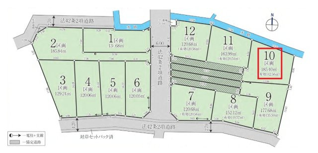 所沢市山口・全12区画　建築条件付土地　10号地
