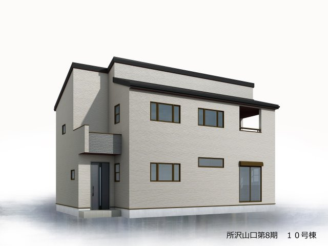 所沢市山口・全12区画　建築条件付土地　10号地の外観パース|【全12区画・10号地】
外観パース