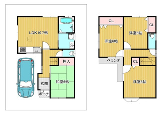 【間取り】 | 尼崎市東難波町４丁目　中古戸建