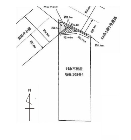 天王寺町北　中古戸建の区画図