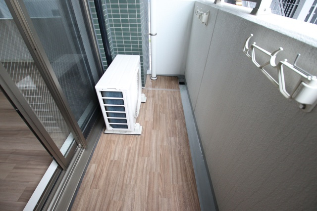 名古屋市千種区仲田２丁目の賃貸マンションのバルコニー
