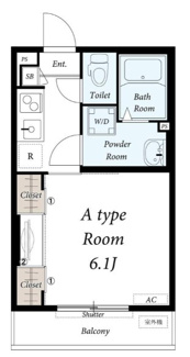 【間取り】 | リブリ・外苑東四谷HOUSE | 間取りです。
