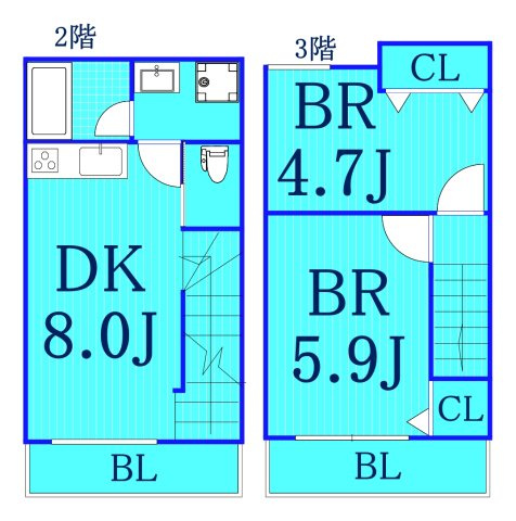 ドリーム横濱蒔田Ⅴの間取り