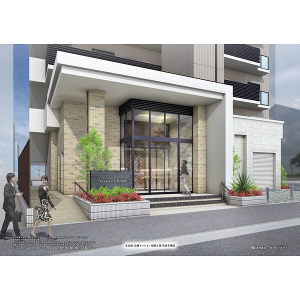 名古屋市中村区名駅南１丁目の賃貸マンションのエントランス