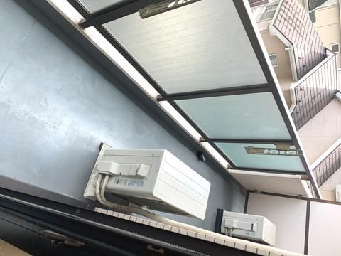 シェモア桜ヶ丘のバルコニー
