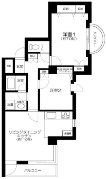 ｉｌ　Ｃｉｅｌｏ　ｋｉｔａｍｉの間取り|間取りです。