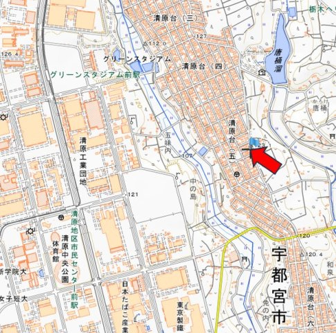 宇都宮市　1棟アパートの地図