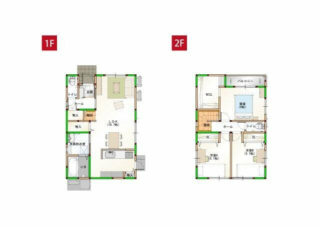 【間取り】 | 新築住宅　高知市朝倉本町②