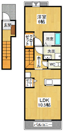 エスポワール小林の間取り