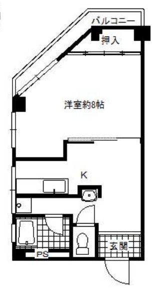 双輪コーポ2号館の間取り