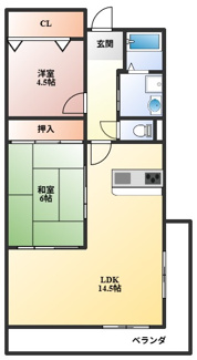 【間取り】 | ジュエル曽根