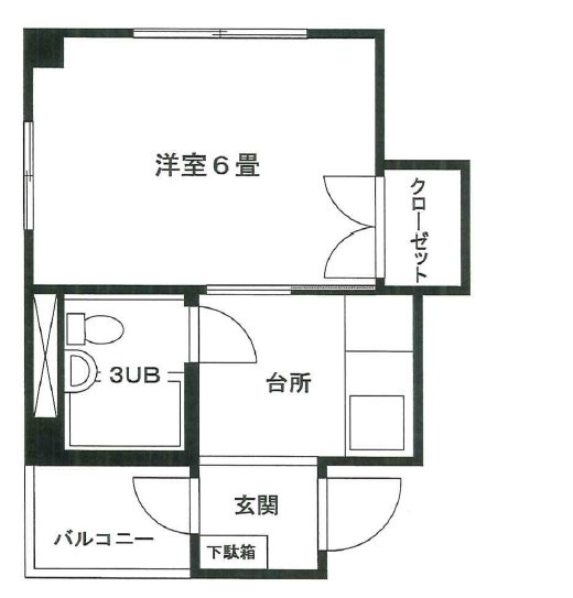 望月コーポの間取り|間取りです。