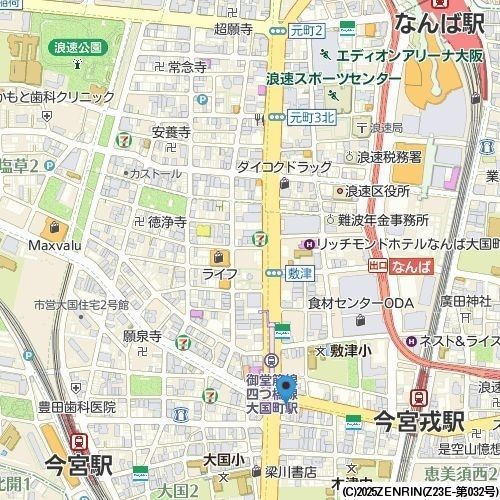 ウィルテラスなんば南の地図