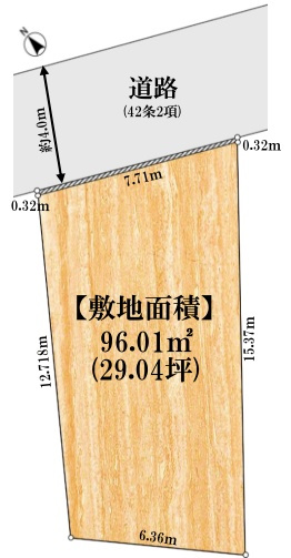 千駄ヶ谷3丁目条件付き売地の土地図
