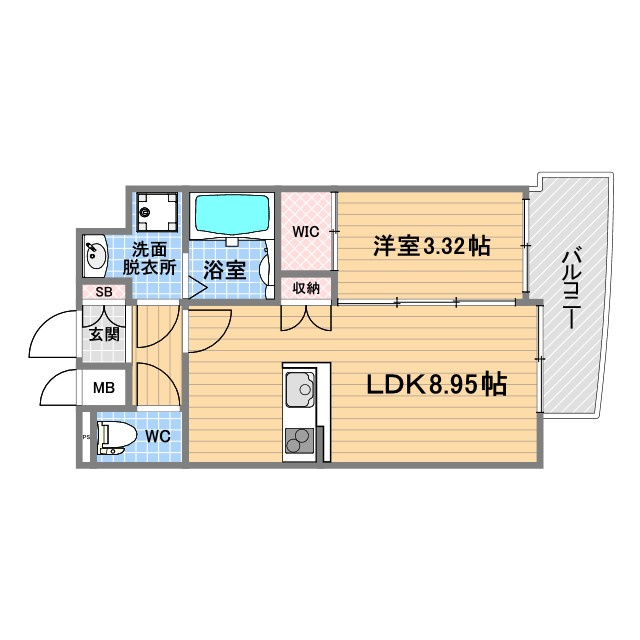 セレニテ甲子園プリエの間取り