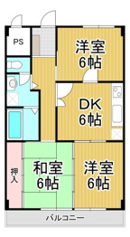 フェイバリー甲東園2の間取り
