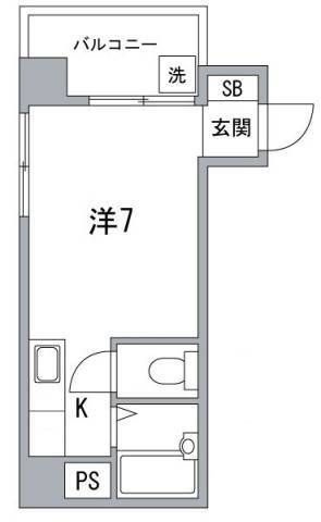 リバーサイドオオハシの間取り|間取りです。