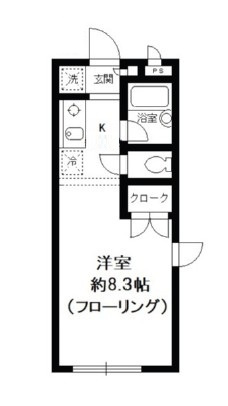 メゾン・ブンの間取り|間取りです。