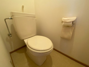 掃除のしやすいシンプルなトイレです♪
