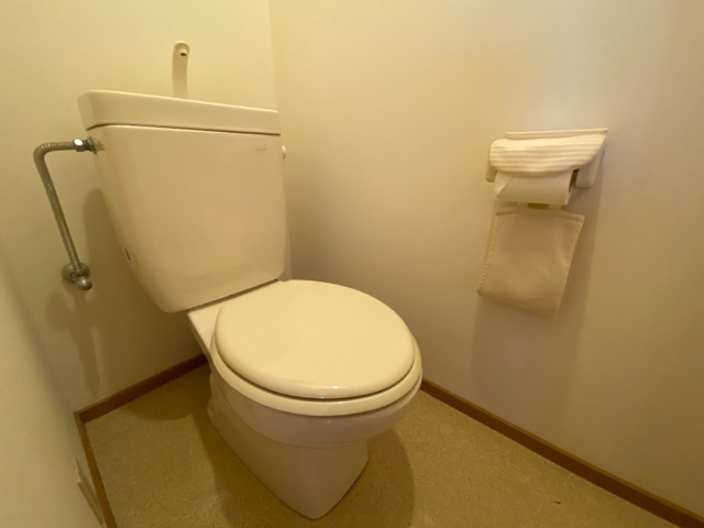 掃除のしやすいシンプルなトイレです♪