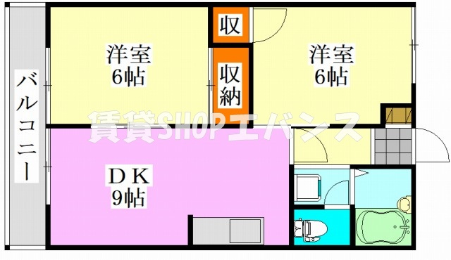 【間取り】 | ハイツカテリーナⅢ号棟