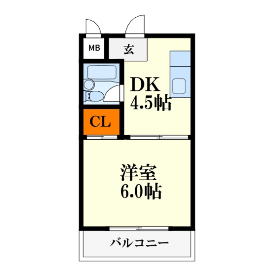 【間取り】 | マンション西