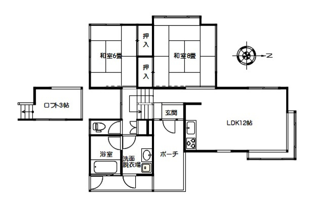 【間取り】 | 天城高原別荘地　戸建