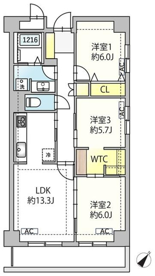 【間取り】 | 東雪谷マンション