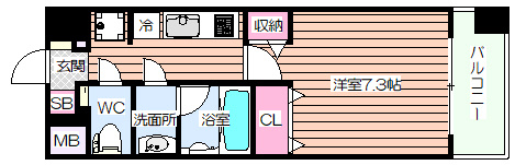 【間取り】 | セレッソコートリバーサイドOSAKA