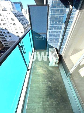 名古屋市中区栄５丁目の賃貸マンションのバルコニー