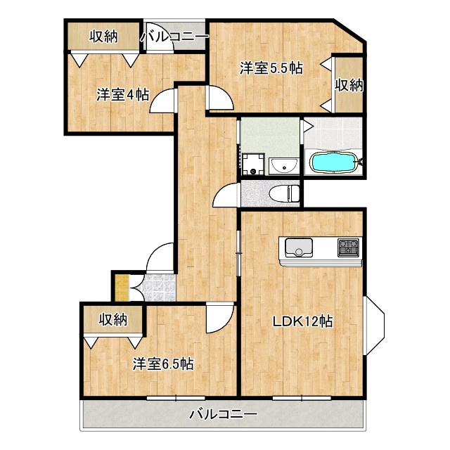 OEM蓮根ビルの間取り|間取り図です