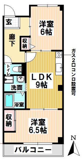 【間取り】 | コーポラス新瑞