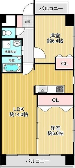 【間取り】 | SEASONCOURT FUKUE