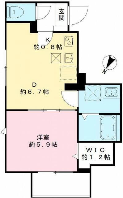 カームコートＫの間取り