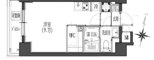 S-RESIDENCE東日暮里の間取り