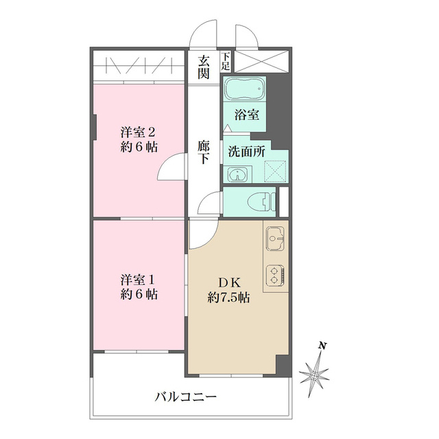 甲南住吉ハイムの間取り