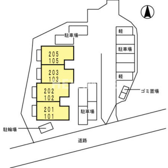 フルール　ドロップの区画図