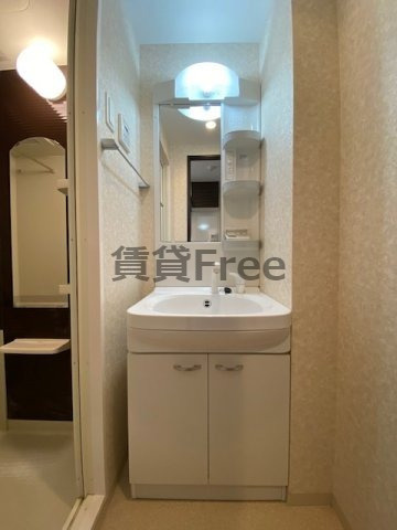 【洗面所】 | Luxe玉造Ⅱ　仲介手数料無料
