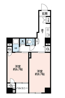 【間取り】 | プレール神田佐久間町 | 間取りです。