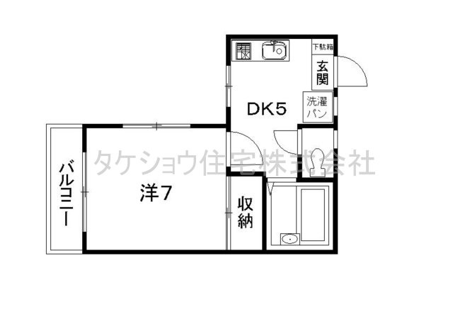 ヴィラージュ大橋の間取り