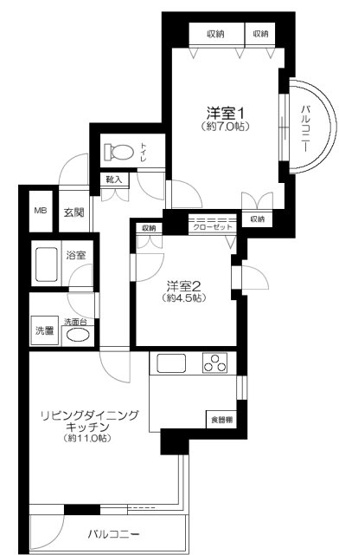 【間取り】 | ｉｌ　Ｃｉｅｌｏ　ｋｉｔａｍｉ