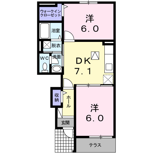 セトル与田の間取り|使い勝手の良い間取りです♪