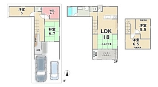 【間取り】 | 中京区西ノ京伯楽町